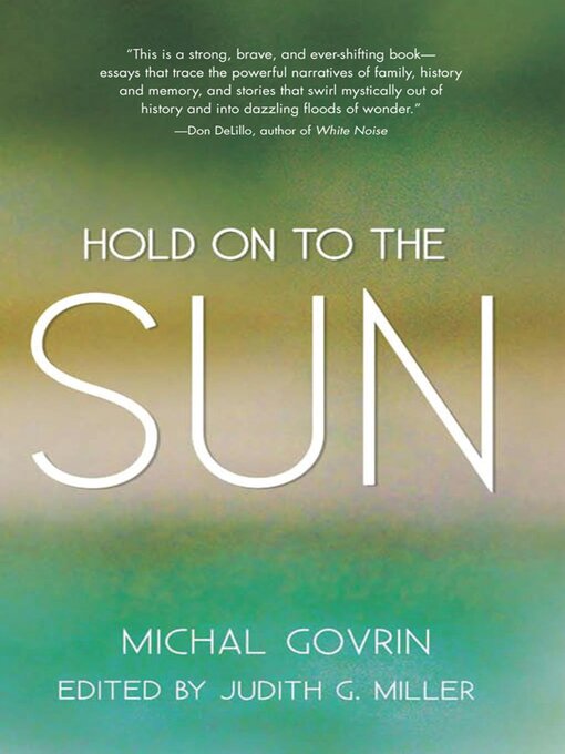 Cover image for Hold On to the Sun